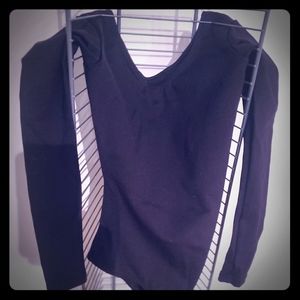 Capezio SC NWOT long sleeve black leo